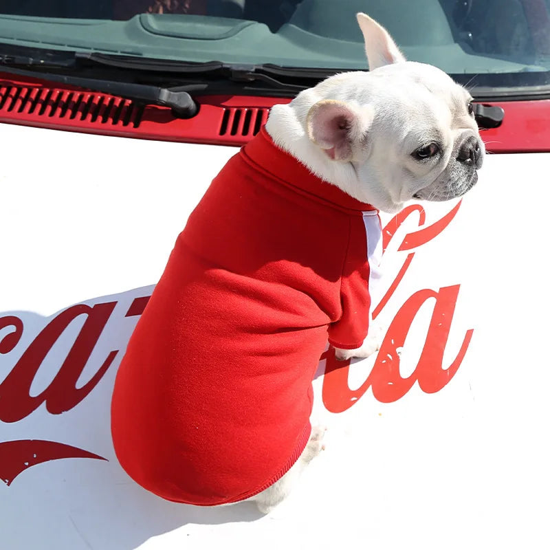 Baseballjacke für Hunde aus Baumwolle