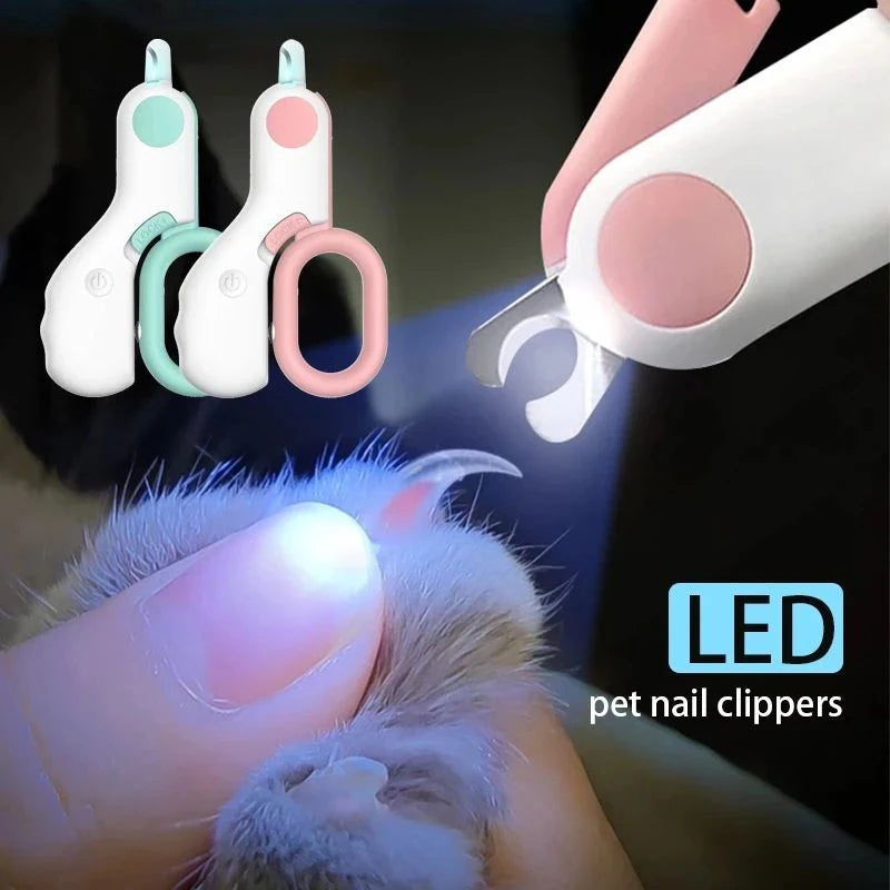 Professional LED Light Nail Clipper Cutter