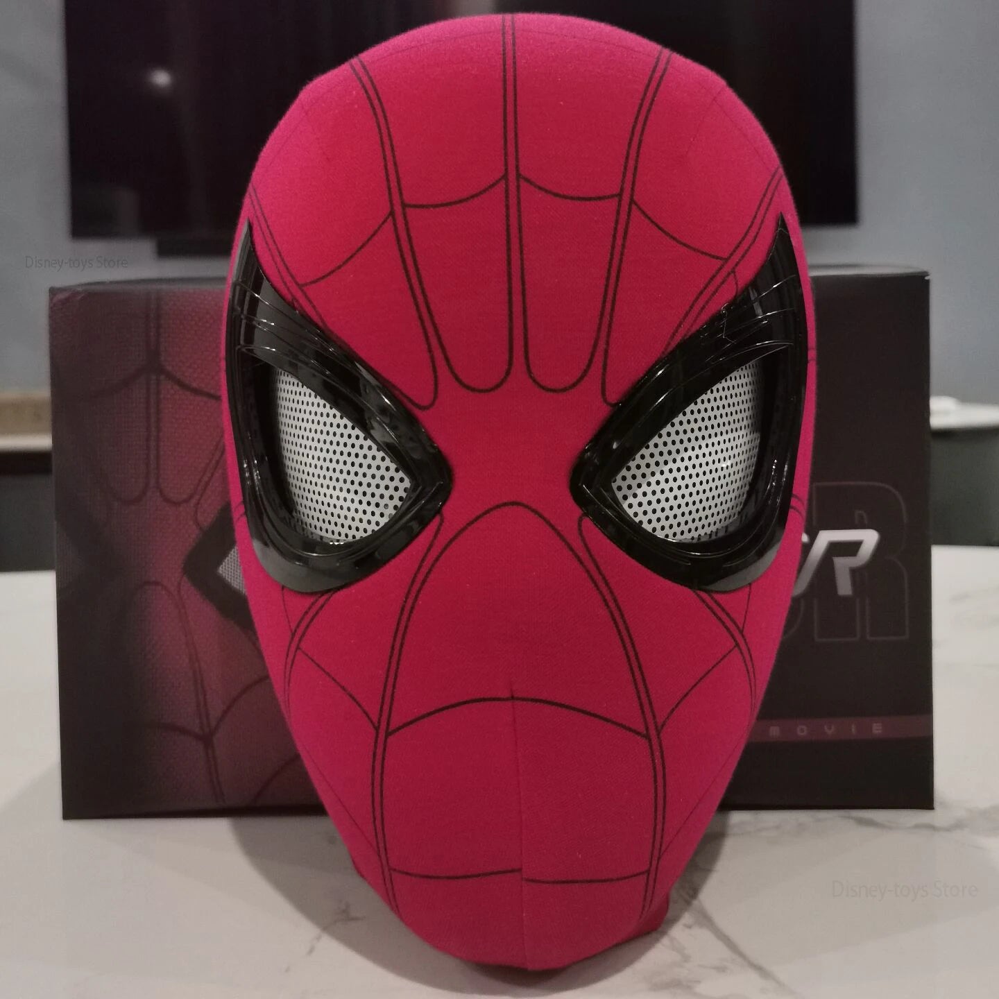 Luxury Spider-Man Mask Rechargeable Remote Eyes Movable Mask