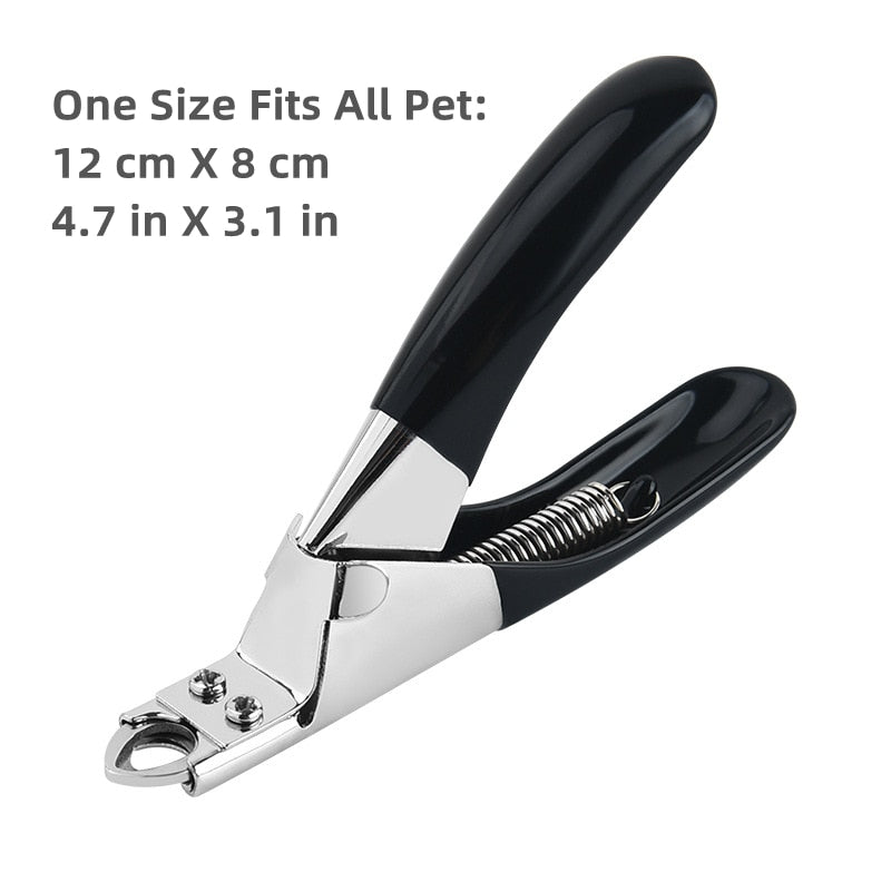 Stainless Steel Scissors Nail Clipper with Safety Guard - My Pets Today