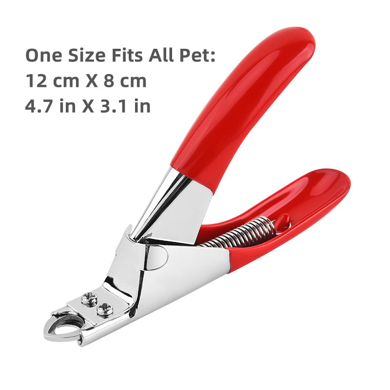 Stainless Steel Scissors Nail Clipper with Safety Guard - My Pets Today