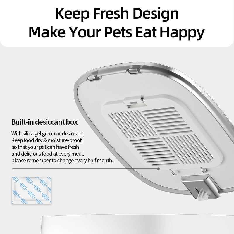 Smart Remote Food Dispenser Working with Wifi - My Pets Today