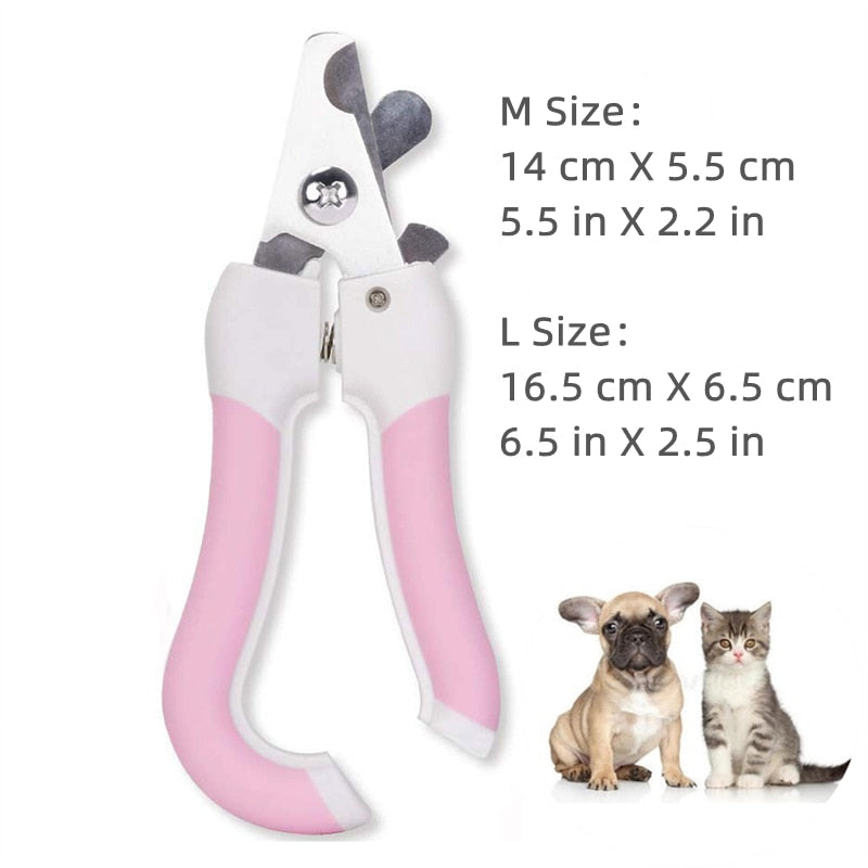 Stainless Steel Scissors Nail Clipper with Safety Guard - My Pets Today