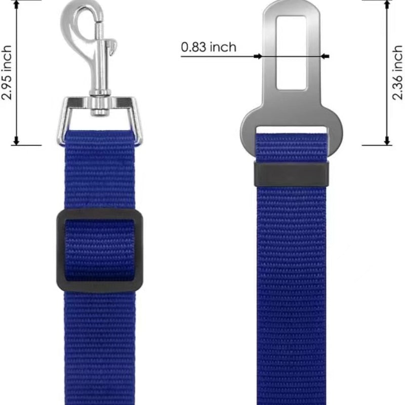 Vehicle Safety Belt Adjustable & Leash - My Pets Today